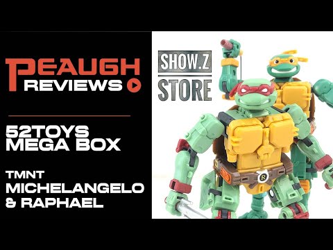 Video Review: 52Toys Mega Box - TMNT MICHELANGELO and RAPHAEL