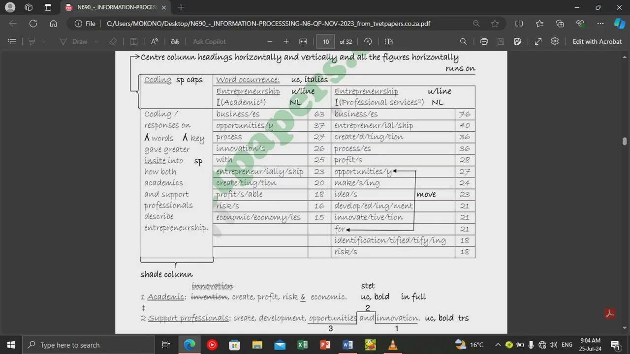 INFORMATION PROCESSING N6