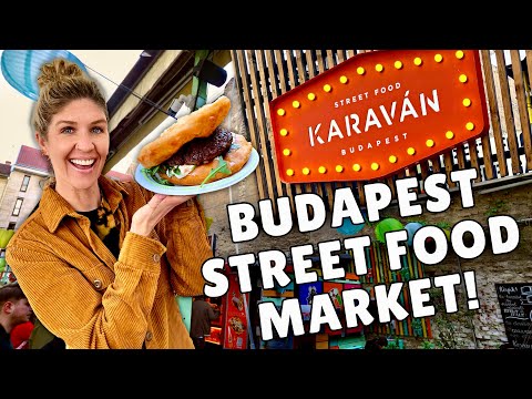 Americans Try Budapest STREET FOOD  🍔  | Europe Travel Vlog