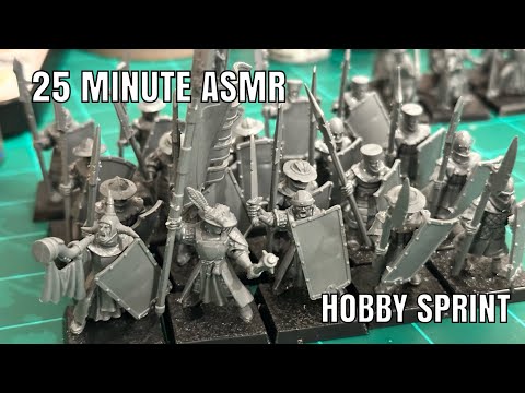Buildin’ Bretonnians! 25 Minute Hobby Sprint - Pomodoro #warhammer #warhammerfantasy #theoldworld