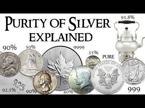 Purity of Silver Explained - 35%, 40%, 90%, 925, 95.8, 999 pure silver, 9999 and more!