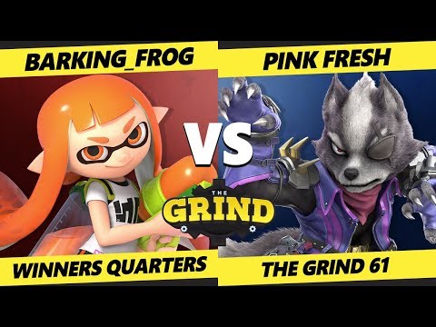 Smash Ultimate Tournament - Barking_Frog (Inkling)  Vs. Pink Fresh (Wolf) - The Grind 61 WQ
