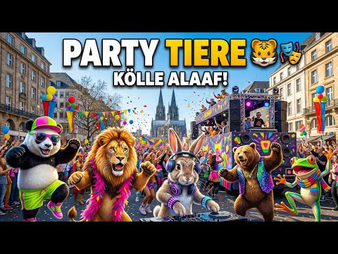 Party Tiere im Karneval – Kölle Alaaf! 🐯🎭🔊