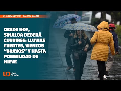 Primera oleada de frío: lluvias, vientos y probable nieve en la sierra