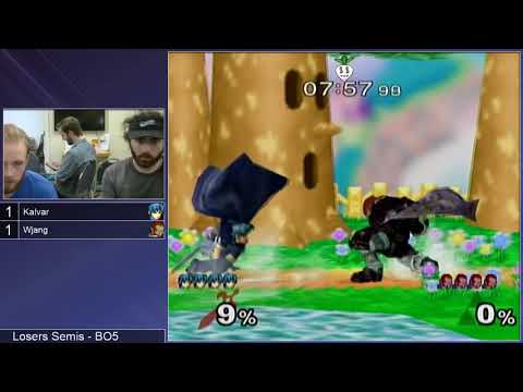SSS 12.3 SSBM - Kalvar (Sheik, Marth) vs. Wjang (Ganondorf) - Melee LSF