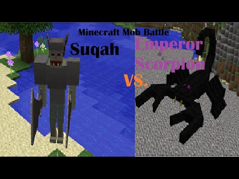 Minecraft - Suqah Vs. Emperor Scorpion - Mob Battle - Yorojoan
