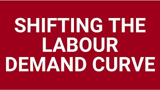 Shifting the labour demand curve
