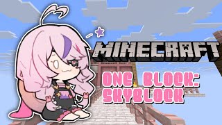 【MINECRAFT ONE BLOCK】Iron Golem Farm Interior!!【Maria Marionette | NIJISANJI EN】