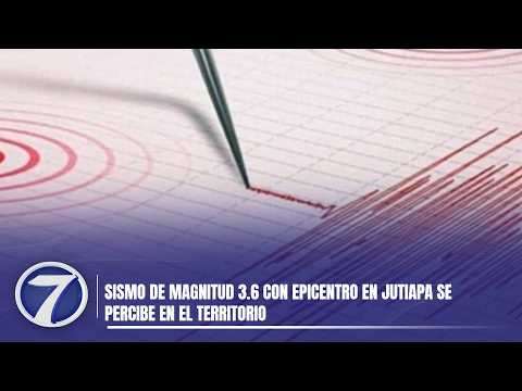 Sismo de magnitud 3.6 con epicentro en Jutiapa se percibe en el territorio