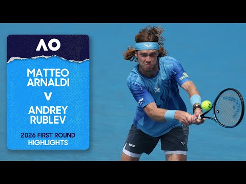 Matteo Arnaldi v Andrey Rublev Highlights | Australian Open 2026 First Round