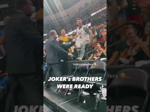 Jokic’s brothers during his altercation with Booker 😳