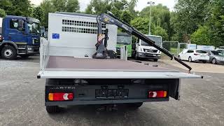 Ny Renault Master L2H1 (neues Mod.) Alupritsche m. Kran fladvogn lastbil < 3.5t | Billede 4 - Autoline