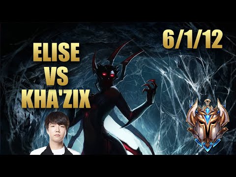 SKT T1 Haru Elise Jungle Vs Kha'zix  - EUChallenger Patch 9.21