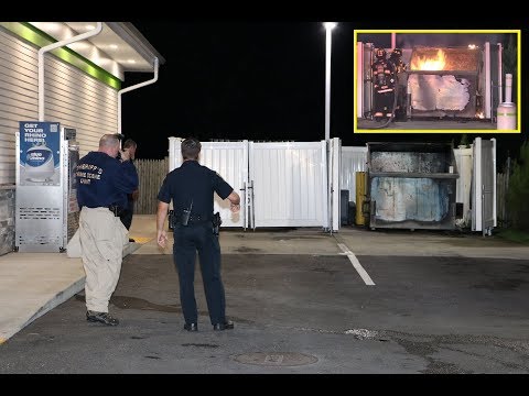 Hyannis firefighters quickly knock down suspicious early morning dumpster fire
