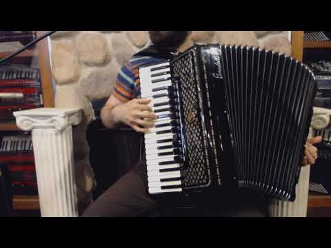 SCANSUPVI4SHBK - Black Scandalli Super VI 4S Piano Accordion LMMH 41 120 $11999