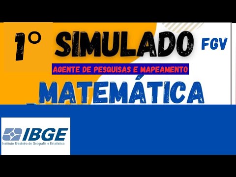 1° SIMULADO IBGE- AGENTE DE PESQUISAS E MAPEAMENTO (PÓS-EDITAL) - FGV
