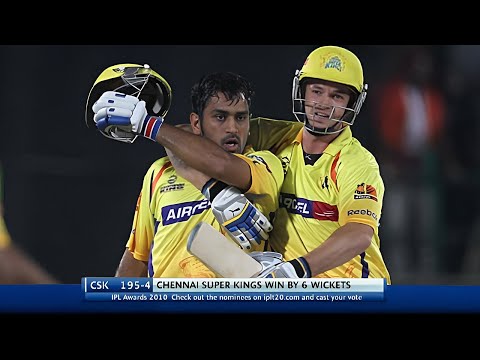 MS Dhoni 54* (29) vs Kings XI Punjab IPL 2010 Match 54 Dharamsala (Ball By Ball)