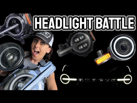The Headlight Battle | Morimoto VS AlphaRex & Signature VS Oracle Oculus for 2021+ Ford Bronco