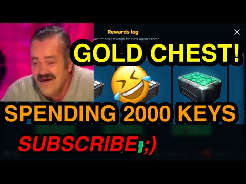 War Robots - Opening the GOLD CHEST | Spending 2000 Keys - 6th Anniversary Event | WR