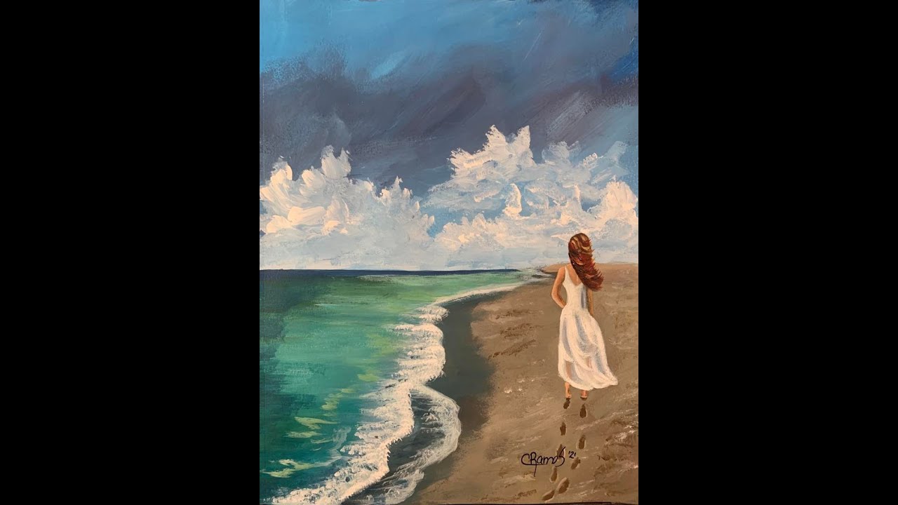 Watch COMO PINTAR MUJER CAMINANDO A ORILLAS DE LA PLAYA CON ACRILICOS Now COMO PINTAR MUJER CAMINANDO A ORILLAS DE LA PLAYA CON ACRILICOS