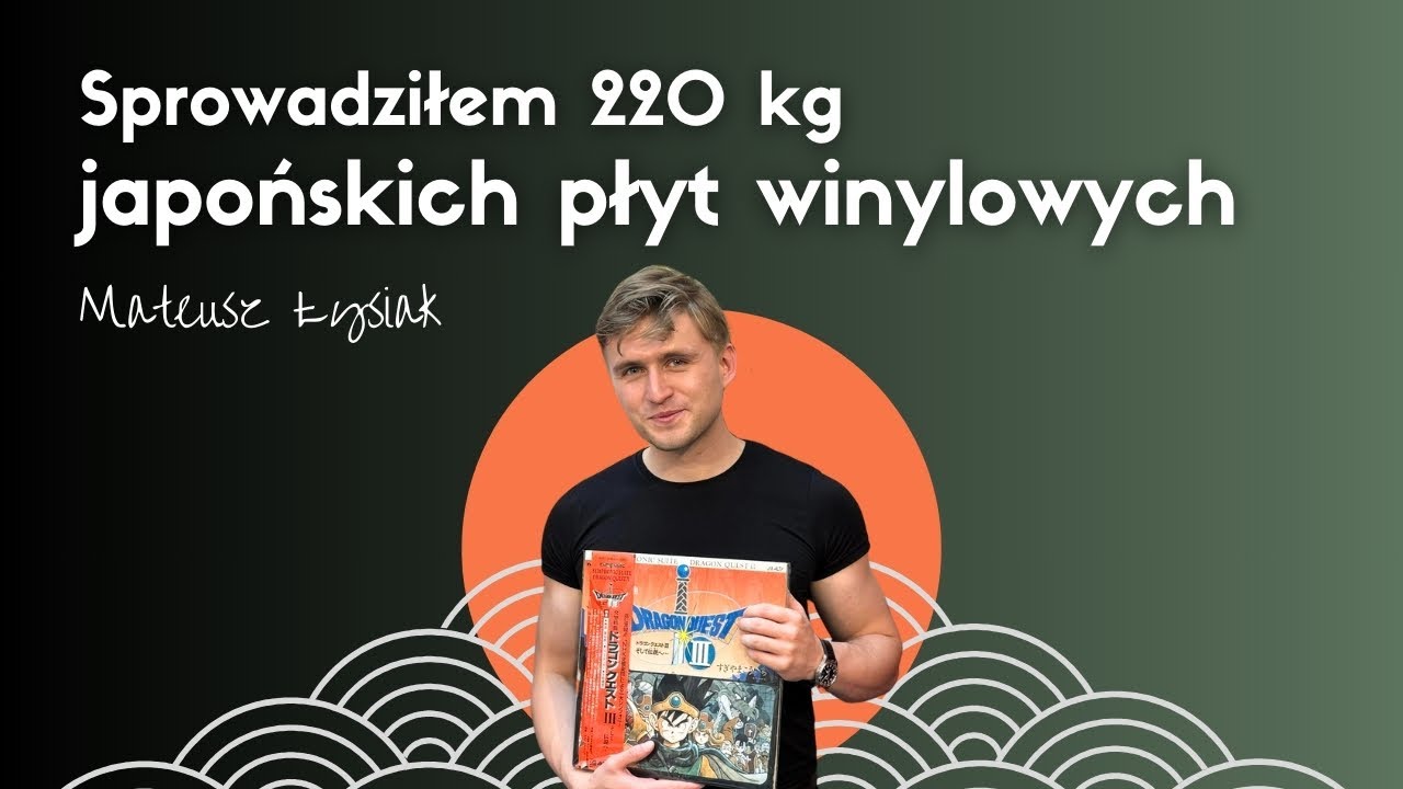 Sprowadziłem 220 kg japońskich płyt winylowych. Mateusz Łysiak