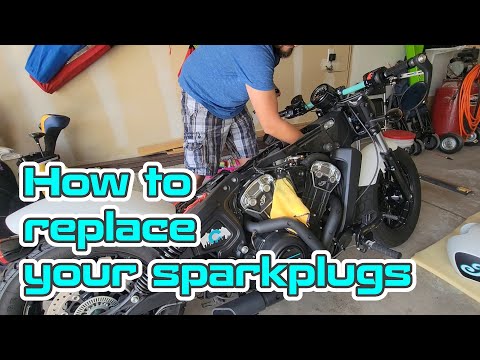 How to replace spark plugs on the Indian Scout Bobber