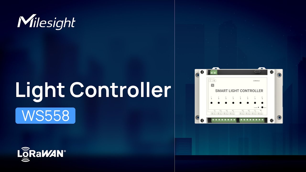 LoRaWAN Smart Light Controller WS558 Product Introduction