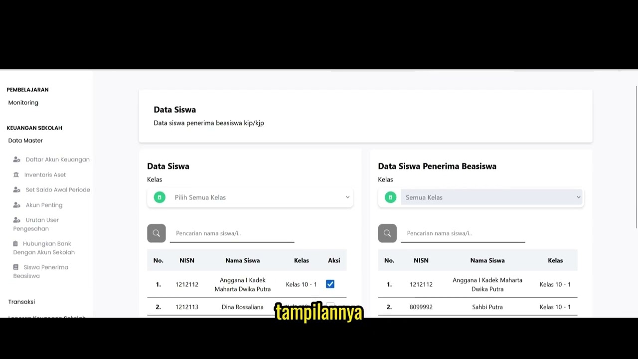 Siswa Penerimaan Beasiswa