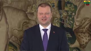 Po prezidento rinkimu 2019 surengta spaudos konferencija