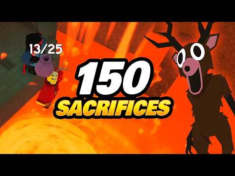 Making 150 SACRIFICES to the Volcano God in 99 Nights