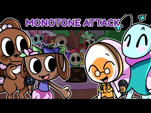 Monotone Attack but Cocoa, Bassie, Eggson and Flyte sings it (FNF Dandy's World Reskin/Cover)