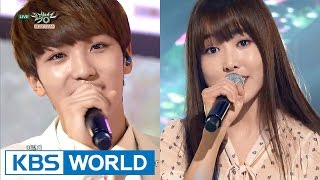 YUJU & SUNYOUL - Cherish | 유주(여자친구) & 선율(업텐션) - 보일 듯 말 듯 [Music Bank HOT Stage / 2016.03.25]