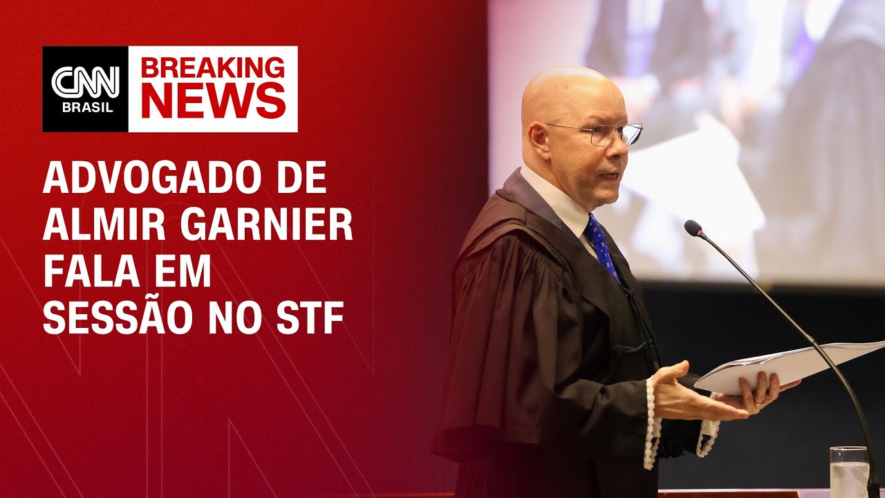 Advogado de Almir Garnier fala em sessão no STF | LIVE CNN