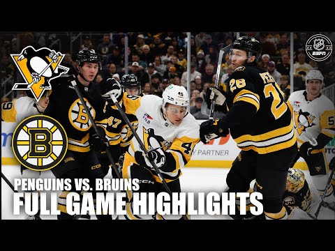 Pittsburgh Penguins vs. Boston Bruins | Full Game Highlights | ESPN NHL