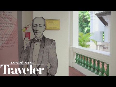 The Singapore Sling at the Long Bar in Raffles Singapore | Condé Nast Traveler
