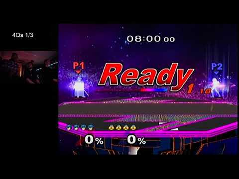 Branspeed (Marth) vs Blue (Sheik, Falco) - Four Quarters Melee #85