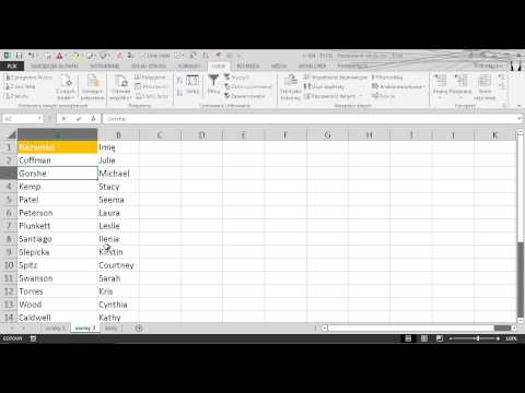 EXCEL - Rozdzielanie tekstu - Tekst jako kolumny