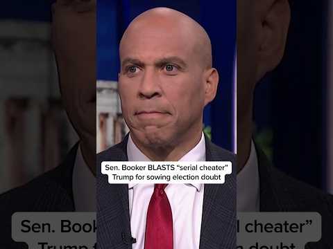 Sen. Booker BLASTS 'serial cheater' Trump for sowing election doubt