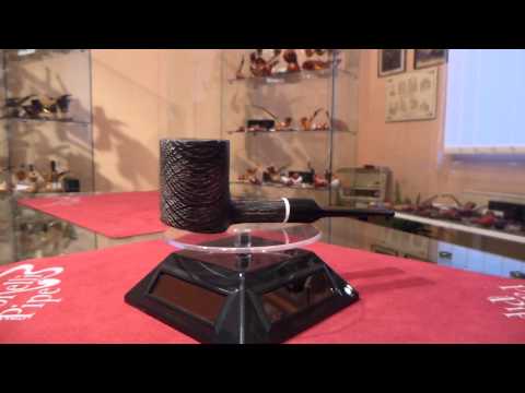 Pipa in bog oak poker freehand - www.paronellipipe.it