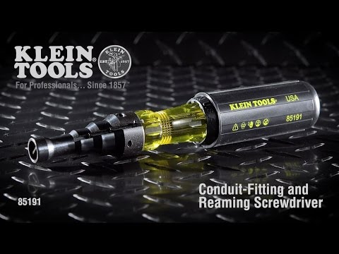 Conduit-Fitting and Reaming Screwdriver