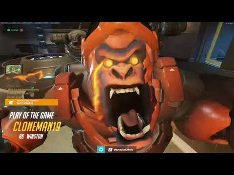 72% KP! POTG! CLONEMAN16 INSANE WINSTON! OVERWATCH GAMEPLAY SEASON 26 TOP 500