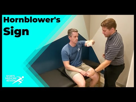 Hornblower’s Sign (for Rotator Cuff Tear)