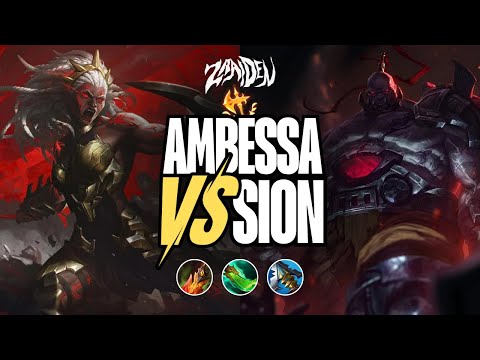 How to Bruiser Ambessa – Conqueror Build in Action vs. Sion