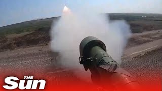 Russian aircraft blown out the sky by Ukrainian handheld rocket launchers