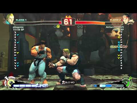 Air [Ryu] vs pikagoma [Abel] SSF4 Japanese Online Ranked Matches - TRUE-HD