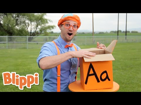 Learn The Alphabet With Surprise Boxes | Blippi | Learn ABCs With Blippi | Funny Videos & Songs