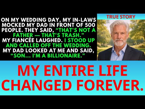 My In-Laws Mocked My Dad at My Wedding — They Never Expected the “Poor Old Man” Was a Billionaire.