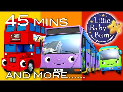 Bus Song | Different Types of Buses! | Plus More Nursery Rhymes | 45 Minutes from LittleBabyBum! Bus Song | Different Types of Buses! | Plus More Nursery Rhymes | 45 Minutes from LittleBabyBum!
