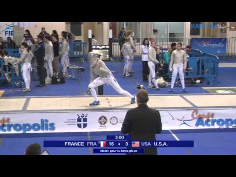 COUPE ACROPOLIS 2016 SWT 3rd U S A USA vs France FRA