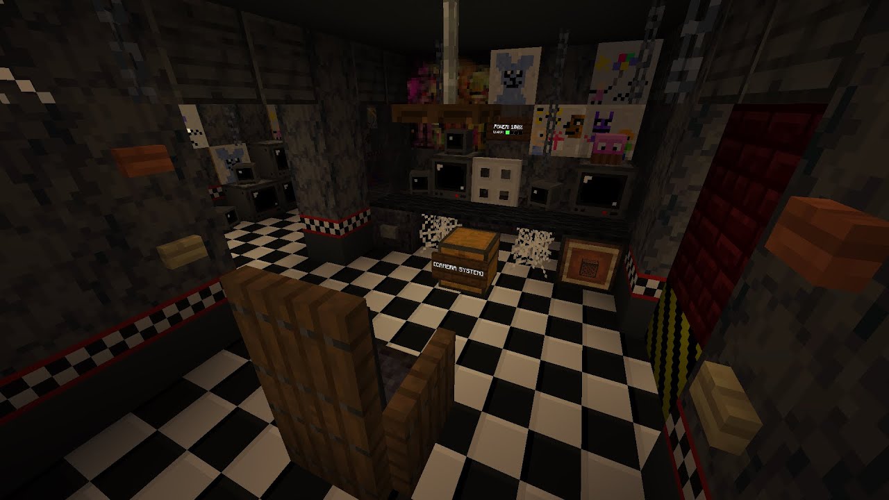 Five Night's at Freddy's [Working Cameras!] - MULTIPLAYER BEDROCK MAP  v0.1.2 Minecraft Map